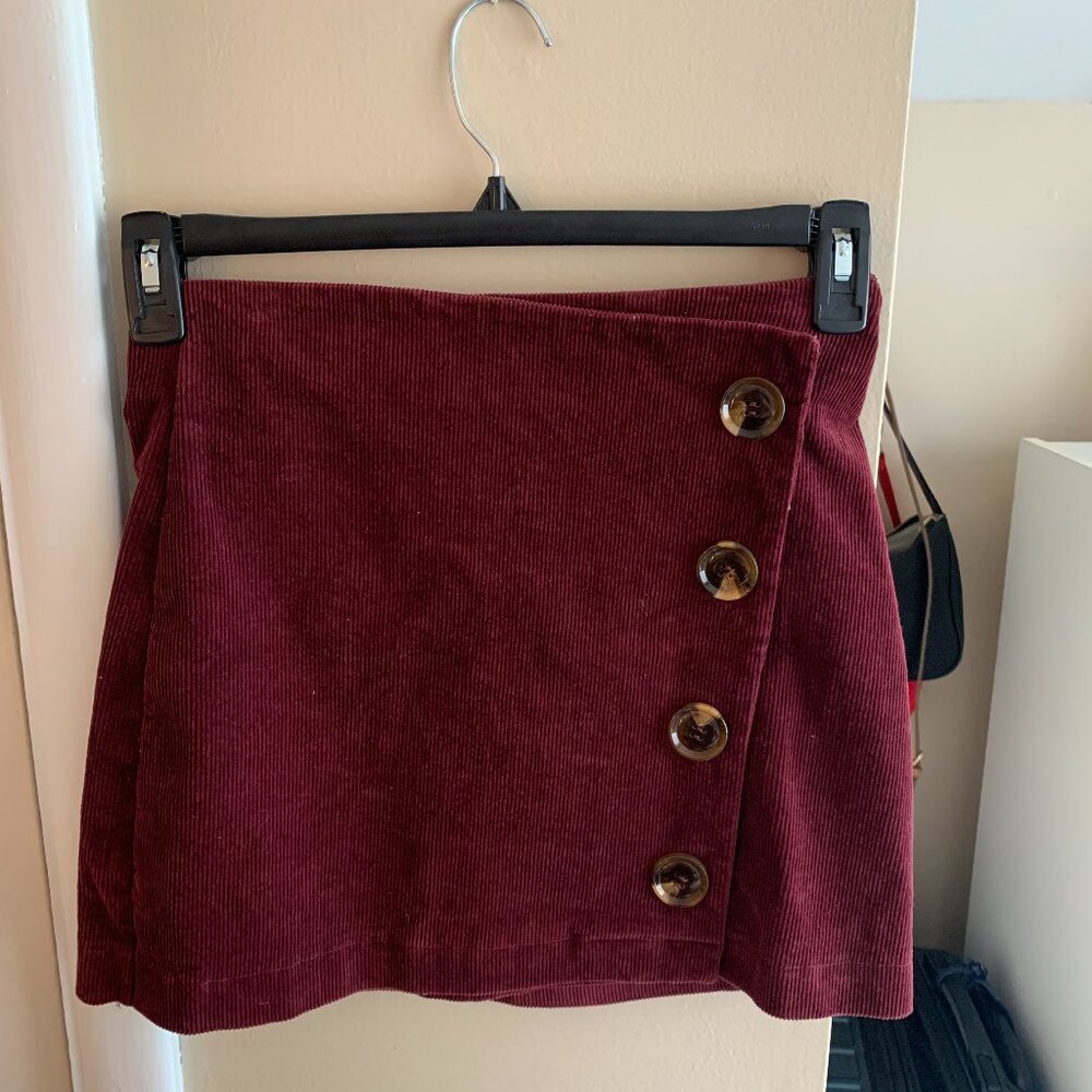Altar'd State Cardinal Mini Skirt
